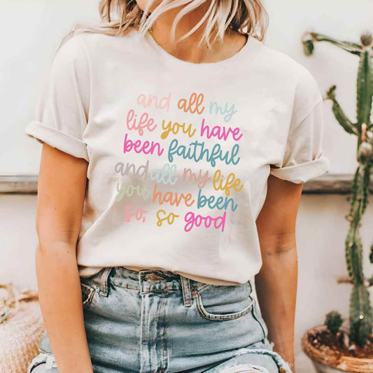 Faithful & Good" – Worship Lyric Tee